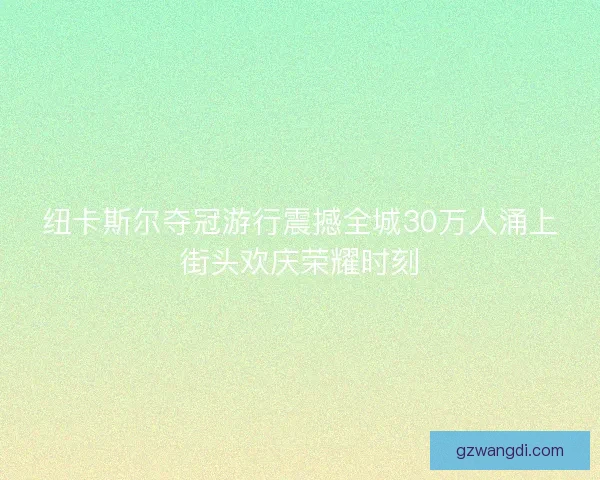 纽卡斯尔夺冠游行震撼全城30万人涌上街头欢庆荣耀时刻